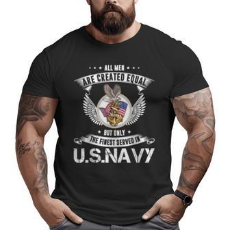 The Finest Men Is Served In Us Navy Cool Veteran Big and Tall Men T-shirt | Mazezy