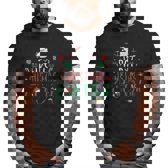 First Christmas As Cat Dad Pj's For Xmas Cat Owner Big and Tall Men T-shirt | Mazezy