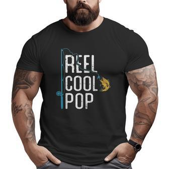 Fishing Reel Cool Pop Father’S Day For Fisherman Pop Big and Tall Men T-shirt | Mazezy