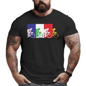 France Bicycle Or French Road Racing In Tour France Big and Tall Men T-shirt | Mazezy