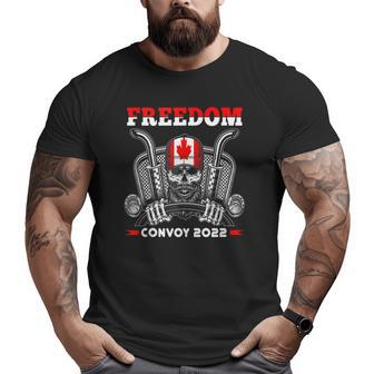Freedom Convoy 2022 Truck Driver Canada Support Trucker Big and Tall Men T-shirt | Mazezy