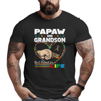Autism Awareness Papaw Grandson Best Friend For Life Big and Tall Men T-shirt | Mazezy