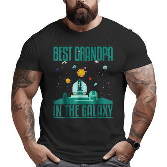 Best Grandpa In The Galaxy For Granddad Big and Tall Men T-shirt | Mazezy