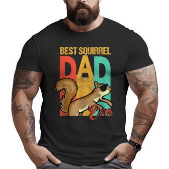 Best Squirrel Dad Ever Squirrel Daddy Big and Tall Men T-shirt | Mazezy