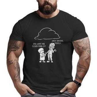 Cloud For Computer Programmers Software Engineers Big and Tall Men T-shirt | Mazezy