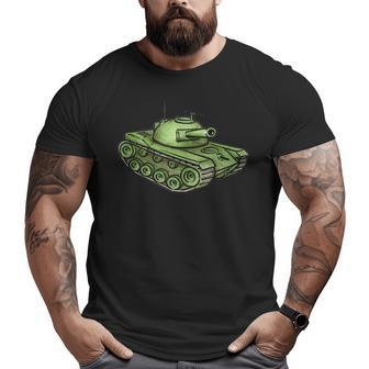 Dad Joke With Army Tank Humorous For Dad Big and Tall Men T-shirt | Mazezy