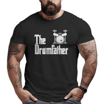 Father's Day The Drum-Father Drummer Musician Dad Big and Tall Men T-shirt | Mazezy