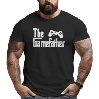 Fathers Day The Gamefather Game Gaming Gamer Dad Big and Tall Men T-shirt | Mazezy
