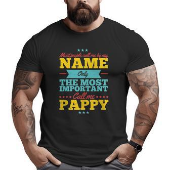 Father's Day For Pappy Men From Daughter & Son Big and Tall Men T-shirt | Mazezy