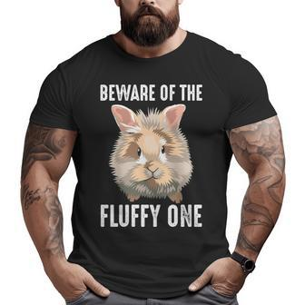 Fluffye Lionhead Bunny Rabbit Lover Big and Tall Men T-shirt | Mazezy