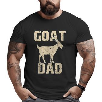 Goat Dad Goat Big and Tall Men T-shirt | Mazezy