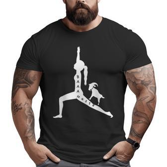 Goat Yoga Lovers Big and Tall Men T-shirt | Mazezy
