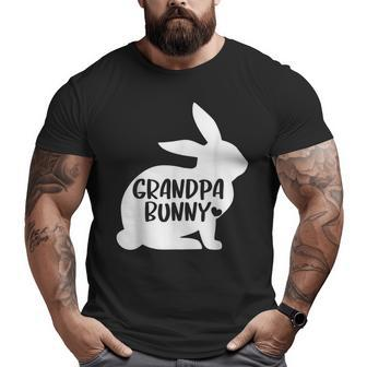 Grandpa Bunny Easter For Grandfather Men Rabbit Big and Tall Men T-shirt | Mazezy