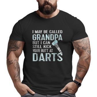 Grandpa Darts Team League Big and Tall Men T-shirt | Mazezy