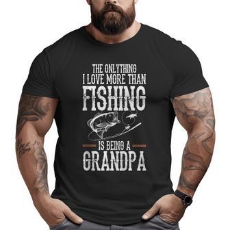 Grandpa Fishing For Father's Day 2019 Big and Tall Men T-shirt | Mazezy