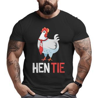 Hen Tie For Men Women Chicken Japanese Anime Big and Tall Men T-shirt | Mazezy