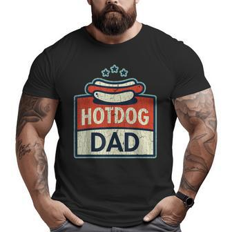 Hotdog Dad Hot Dog Outfit Clothes Father Big and Tall Men T-shirt | Mazezy