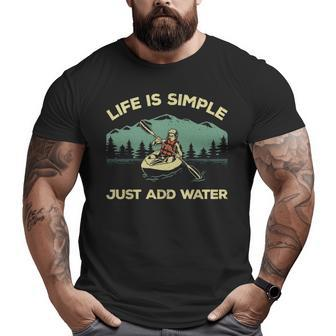 Kayaking For Men Women Paddling Canoeing Lover Big and Tall Men T-shirt | Mazezy