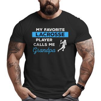 Lacrosse Grandpa Goalie Player Sports Team Big and Tall Men T-shirt | Mazezy