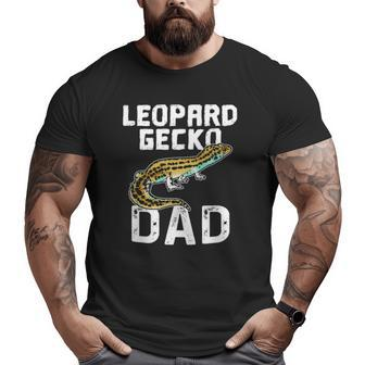 Leopard Gecko Graphic Lizard Lover Reptile Dad Big and Tall Men T-shirt | Mazezy