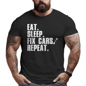 Mechanic For Men Dad Auto Garage Automobile Car Lover Big and Tall Men T-shirt | Mazezy UK