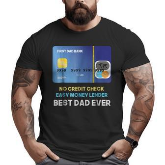 Money Lender Best Dad Ever Humor Father's Day Big and Tall Men T-shirt | Mazezy