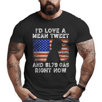 Pro Trump Fathers Day Mean Tweets 2024 Gas Prices Big and Tall Men T-shirt | Mazezy