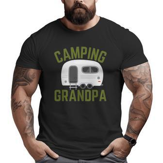 Rv Camping Grandpa Father's Day Camper Big and Tall Men T-shirt | Mazezy