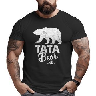Tata Bear Father's Day Big and Tall Men T-shirt | Mazezy