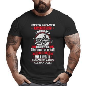 Us Air Force Veteran T Big and Tall Men T-shirt | Mazezy