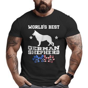 World's Best German Shepherd Dad Big and Tall Men T-shirt | Mazezy