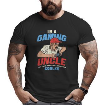 Gamer Uncle Gaming Gaming Dad Big and Tall Men T-shirt | Mazezy AU