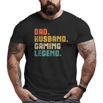 Gaming Dad Father's Day Christmas Video Gamer Big and Tall Men T-shirt | Mazezy