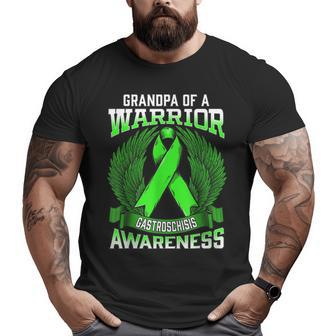 Gastroschisis Awareness Grandpa Support Ribbon Big and Tall Men T-shirt | Mazezy