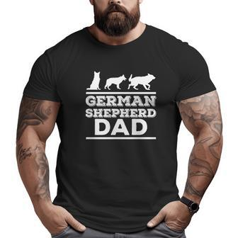 German Shepherd Dad Big and Tall Men T-shirt | Mazezy