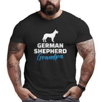 German Shepherd Grandpa Pet Lover Big and Tall Men T-shirt | Mazezy