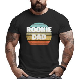 For First Time Dad Rookie Dad Big and Tall Men T-shirt | Mazezy CA