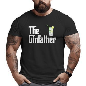 The Gin Father Gin And Tonic Big and Tall Men T-shirt | Mazezy
