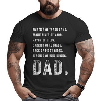 Goat Dad Best Dad Ever For Dad Husband Father's Big and Tall Men T-shirt | Mazezy