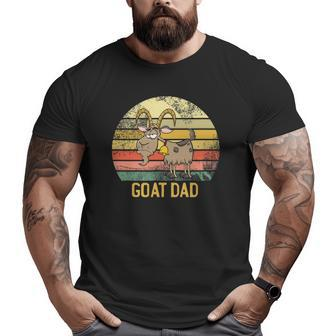 Goat Dad Fun For Goat Owners & Farmers Big and Tall Men T-shirt | Mazezy