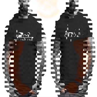 Goat Heartbea Goat Animal Lover Big and Tall Men T-shirt | Mazezy