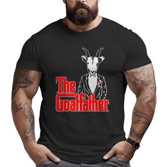 The Goatfather Goat Lover Animal Big and Tall Men T-shirt | Mazezy
