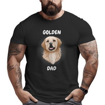 Golden Retriever Dad Papa Daddy Father For Father's Day Big and Tall Men T-shirt | Mazezy