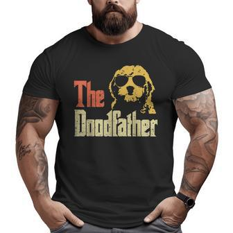 Goldendoodle Dad The Doodfather Vintage Big and Tall Men T-shirt | Mazezy
