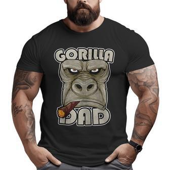 Gorilla Dad Ape Monkey Gorilla For Dad Big and Tall Men T-shirt | Mazezy
