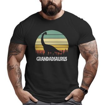 Grandadsaurus Grandad Saurus Grandad Dinosaur Big and Tall Men T-shirt | Mazezy