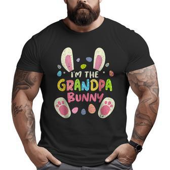 Grandpa Easter Matching Family Party Bunny Face Big and Tall Men T-shirt | Mazezy