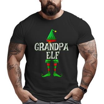 Grandpa Elf Matching Family Set For Men Big and Tall Men T-shirt | Mazezy