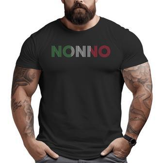Grandpa Italian Family Roots Italy Home Country Nonno Big and Tall Men T-shirt | Mazezy