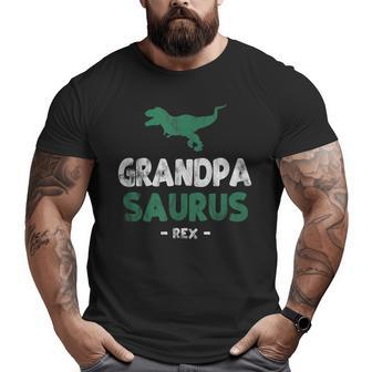 Grandpa Saurus Rex Big and Tall Men T-shirt | Mazezy